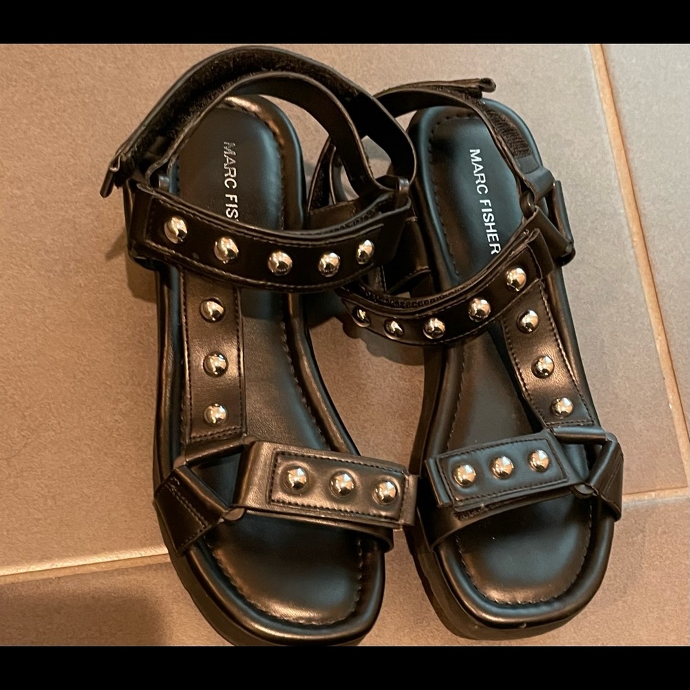 Marc Fisher black sandals